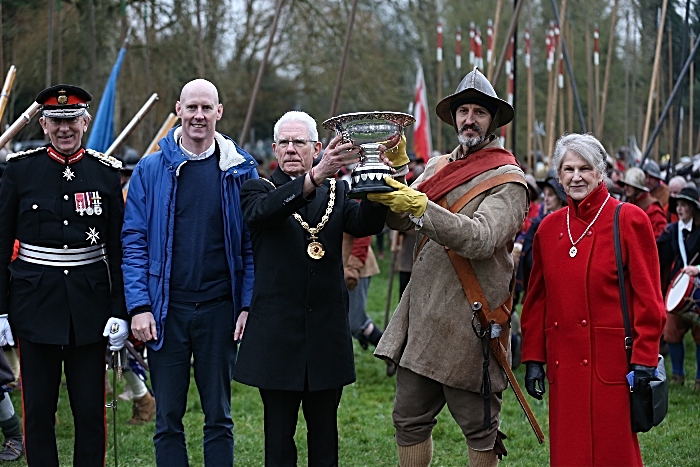 The Rose Bowl for the Best Regiment is presented to Colonel John Pickering, His Regiment Of Foote (1)