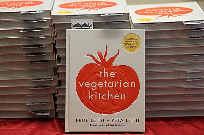 The Vegetarian Kitchen cookbook on display at the event (1)