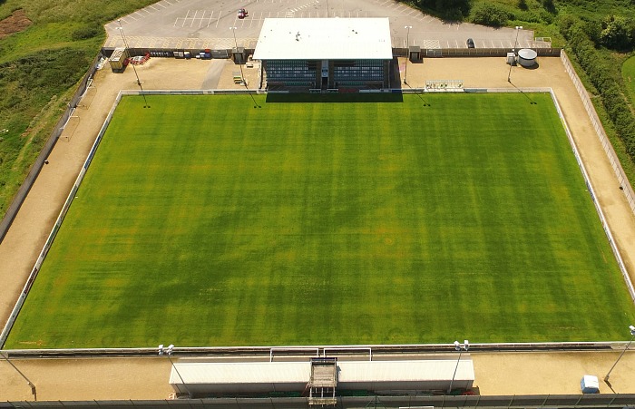 Weaver Stadium, Nantwich Town, aerial view by Jonathan White