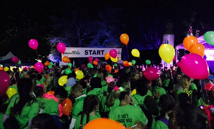 The start line - midnight walk