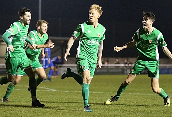 Third and winning Nantwich Town goal - Steve Jones celebrates (1)