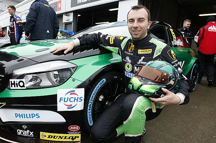 Tom Oliphant with new Mercedes and livery at Donington - pic by Jakob Ebrey Photography