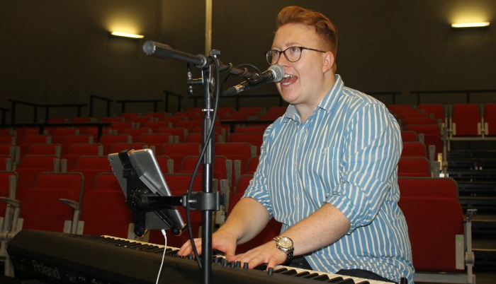 Tom Seals fine tunes for UK tour at South Cheshire College