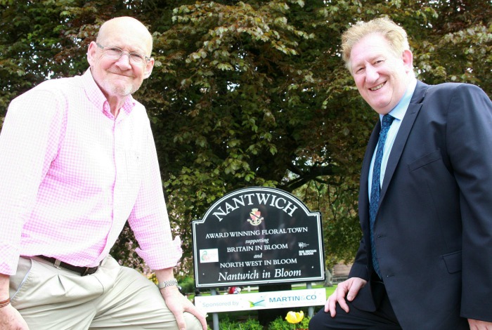 Tony Percival (left) and Shaun Cafferty - Nantwich in Bloom