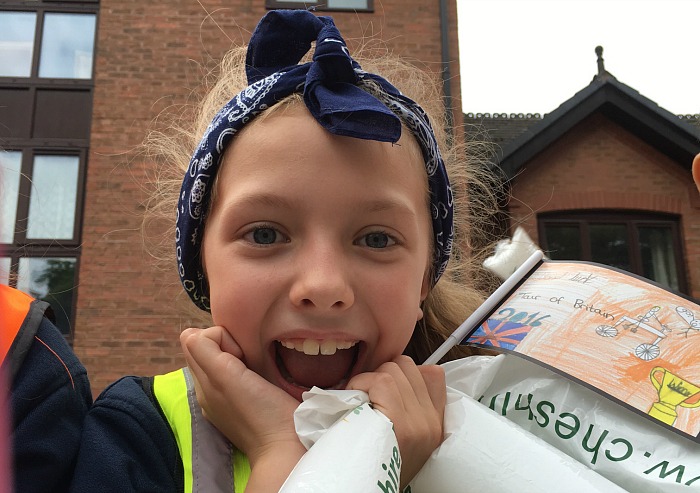 Tour of Britain flag winner Vanessa