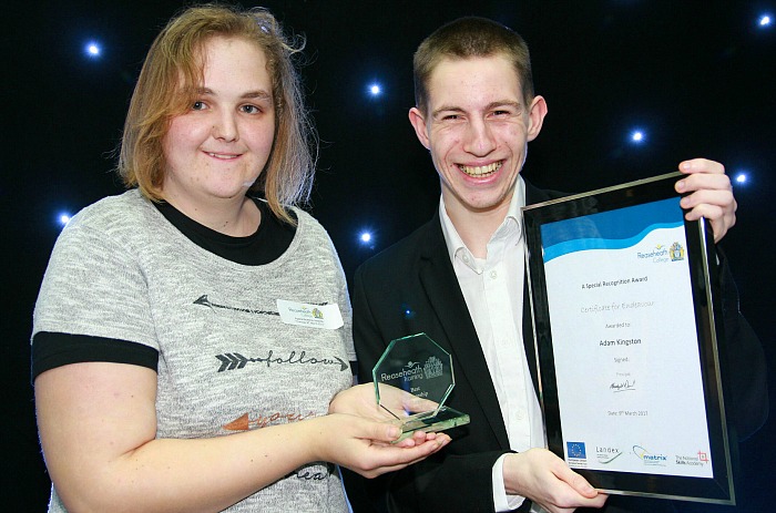 Traineeship achievement Latisha Woolley and Adam Kingston