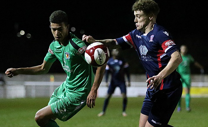 Troy Bourne eyes the ball