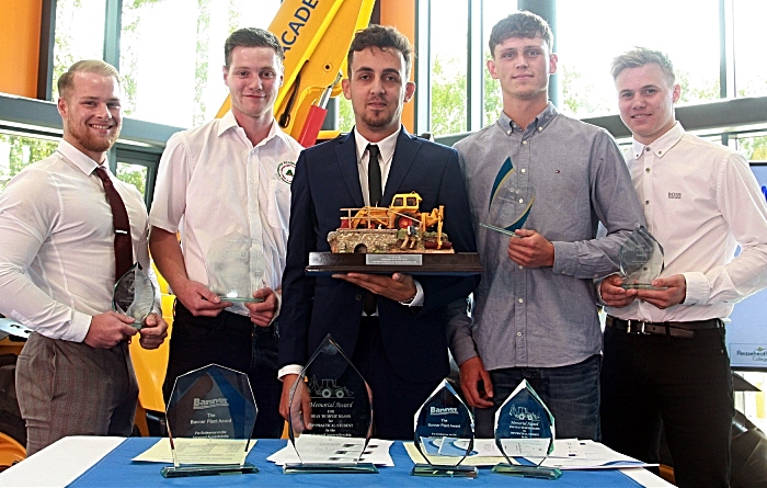 apprentices - Tyler Lloyd, Tom Farmer, Phil Sutcliff, Joe Asquith, Harry Stoddart award winners (1)