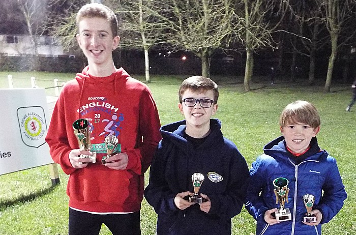 U13 boys team gold and Jake Wilson (right) 1st Oliver Atkinson (left) second individually