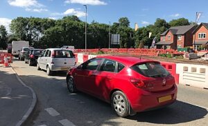 Traffic lights work on busy A530 Wistaston junction