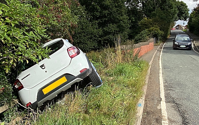 blackspot - Vehicle leaves the road at Golden Jubilee Bridge on Wistaston Green Road in Wistaston - Sept 2021 (1) (1)