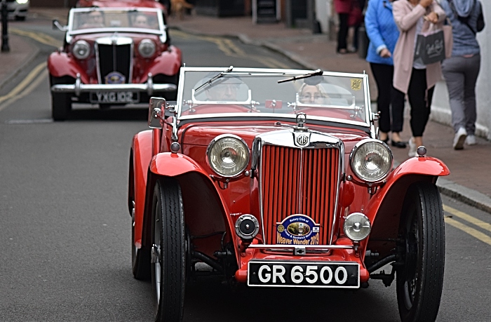 Vehicles on Pillory Street in Nantwich on their route (1)