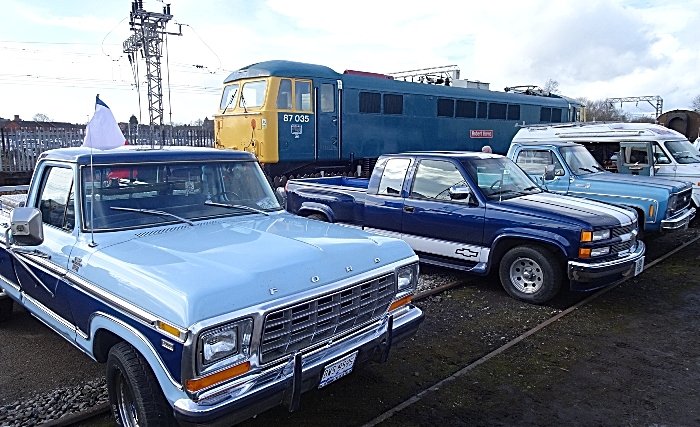 Vehicles on display outside at Crewe Heritage Centre (1)