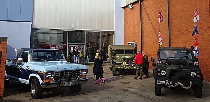 Vehicles on display outside the venue (1)