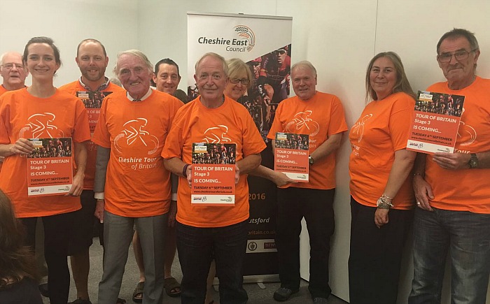 Volunteers attending one of the training sessions for the Tour of Britain