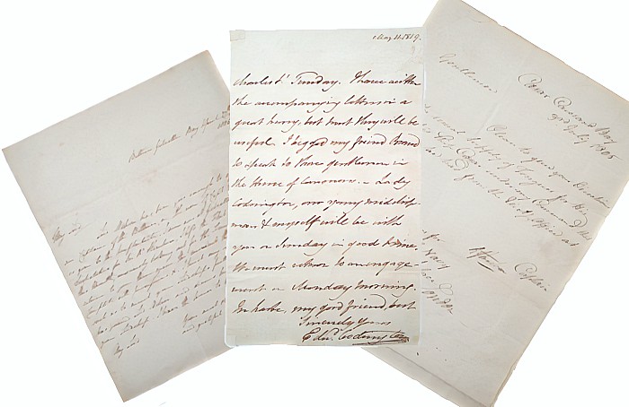 Wellington letters - Nelson auction, Peter Wilson