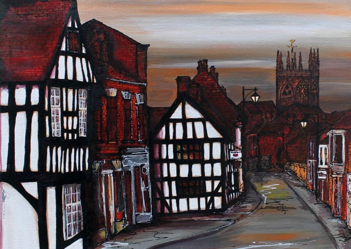 Hidden Treasures - Welsh Row and Church by Sally Huntington