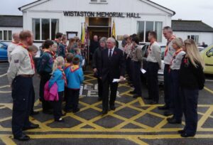 Wistaston villagers remember fallen heroes at Memorial Hall service