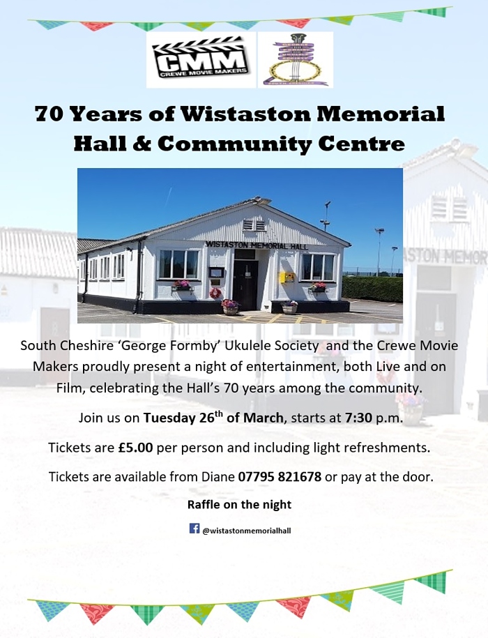 Wistaston Memorial Hall & Community Centre - 70 Years celebration event (1)