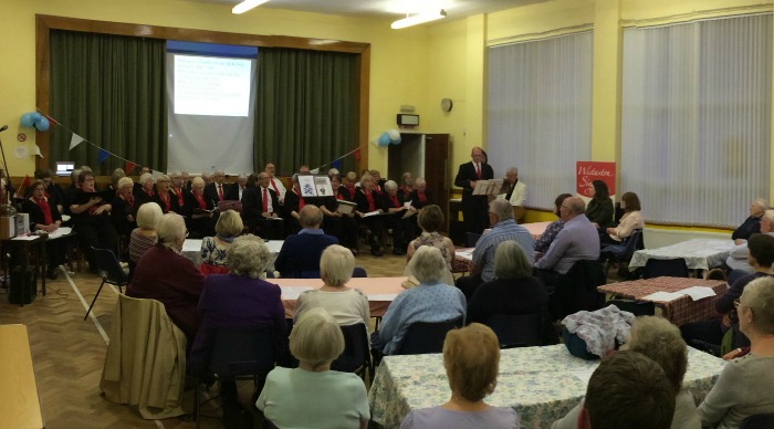 Wistaston SIngers - Chris White on ukulele gives a solo performance