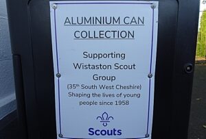 Wistaston Scout Group sets up aluminium can collection scheme