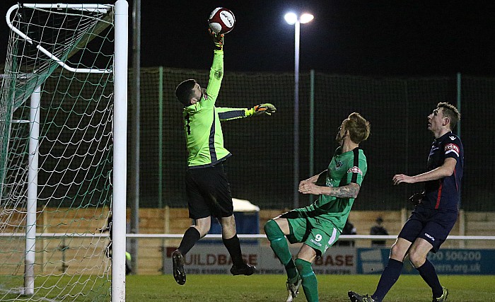 Witton keeper Ryan Nield saves close to full-time