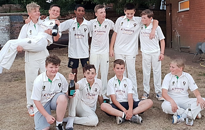 Woore CC Under 14s winning the title