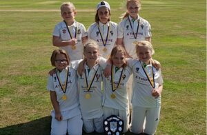 Woore CC U11s girls win Shropshire Softball Cup Final