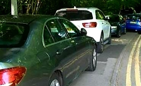 parking - cars parked on pavements cheshire east