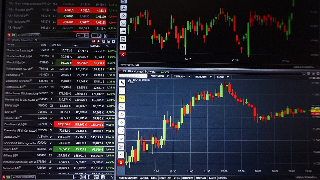 forex chart - trading - by pixabay