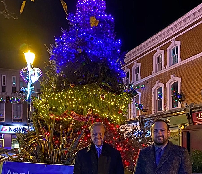 christmas lights switch on nantwich