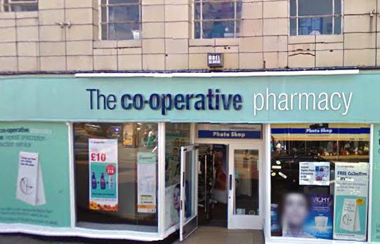 co-op pharmacy, high street, nantwich