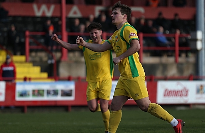 cooke celebrates penalty v workington