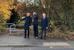 councillors and MP at crossing