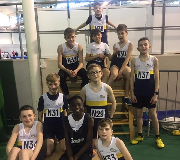 crewe and nantwich U13s athletes