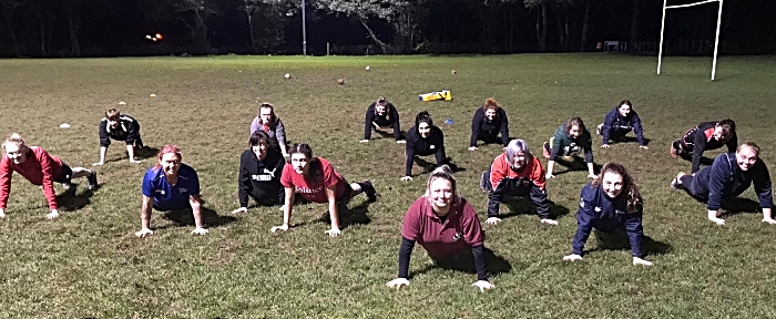 crewe and nantwich ladies burpees challenge