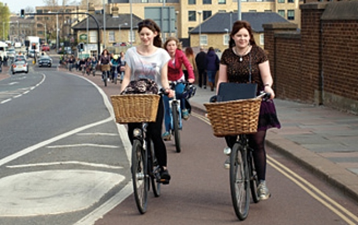 cycle friendly town