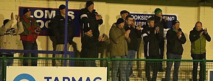 dabbers fans watch nantwich at buxton