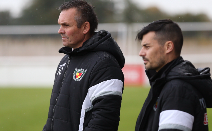 dave cooke and danny griggs - defeat at Farsley Celtic