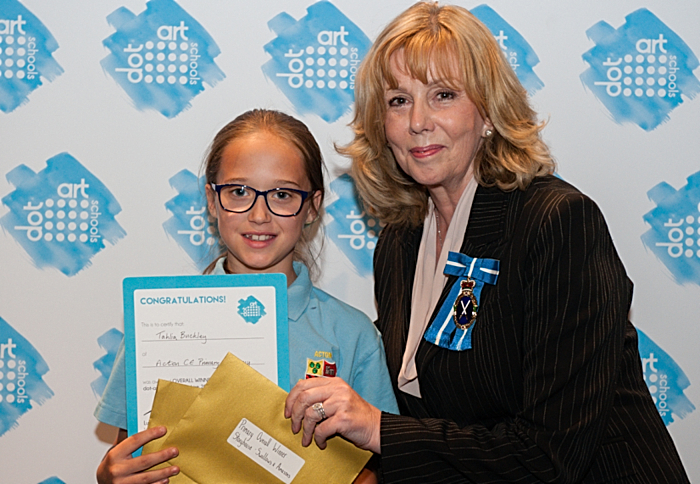 dot-art Schools Primary winner with High Sheriff of Cheshire (1)