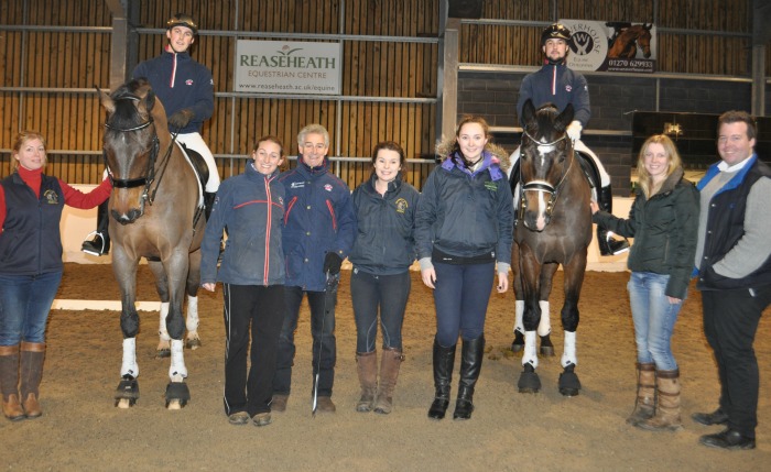 dressage event - Zoe Cappaert, Michael, Maria and Ferdi Eilberg, Charlotte Gunn, Ellie Taylor, Greg Sims, Heather Cooper, James Rayner