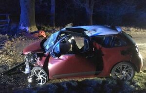 Police arrest driver after car ploughs off A534 into tree near Nantwich