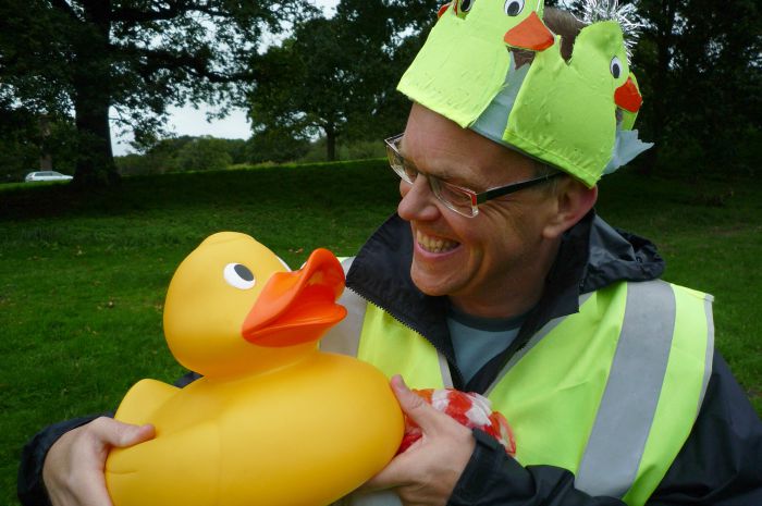 duck race marshal Mark Ray