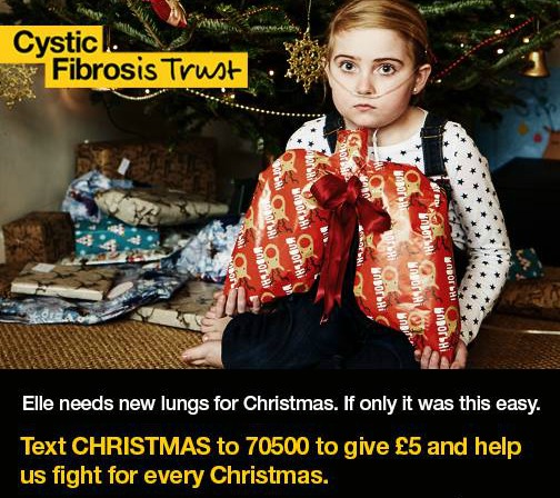 elle morris, face of cystic fibrosis trust campaign