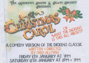 Andrews Panto & Plays Society to stage comedy Christmas Carol