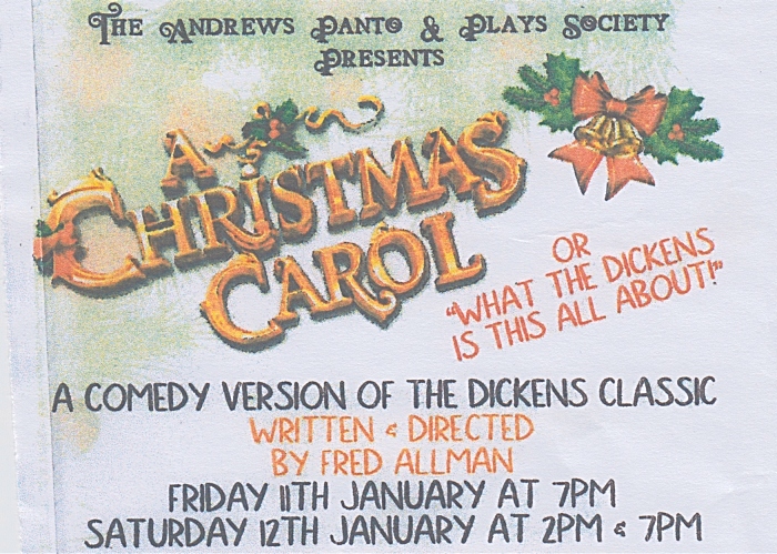 featured image - TAPPS - A Christmas Carol - Crewe - 11-12 Jan 2019