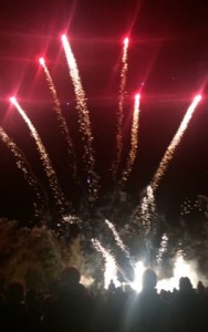 fireworks in Audlem