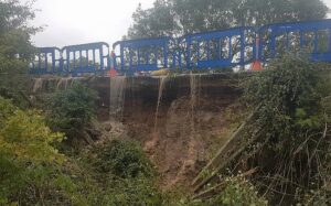 Second Nantwich water mains burst adds chaos to roads and supplies