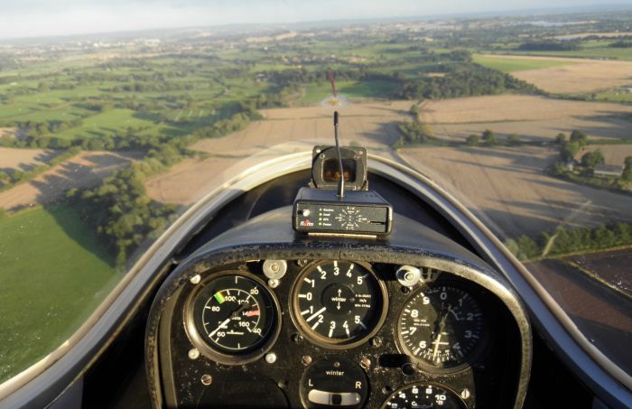 glider in the air, Nantwich Rotary