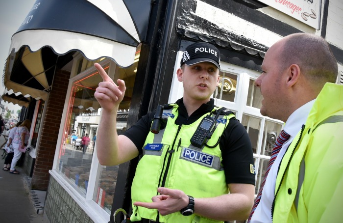 hard caps and not hats for cheshire police